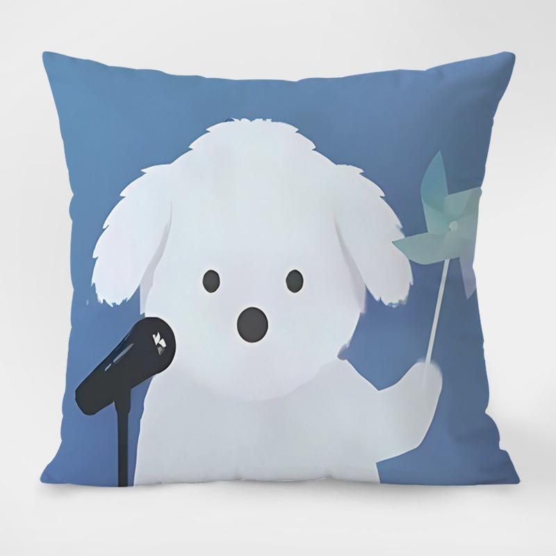 

Простая милая наволочка с изображением собаки для украшения общежития, офиса, гостиной, дивана, домашней наволочки 40x40cm