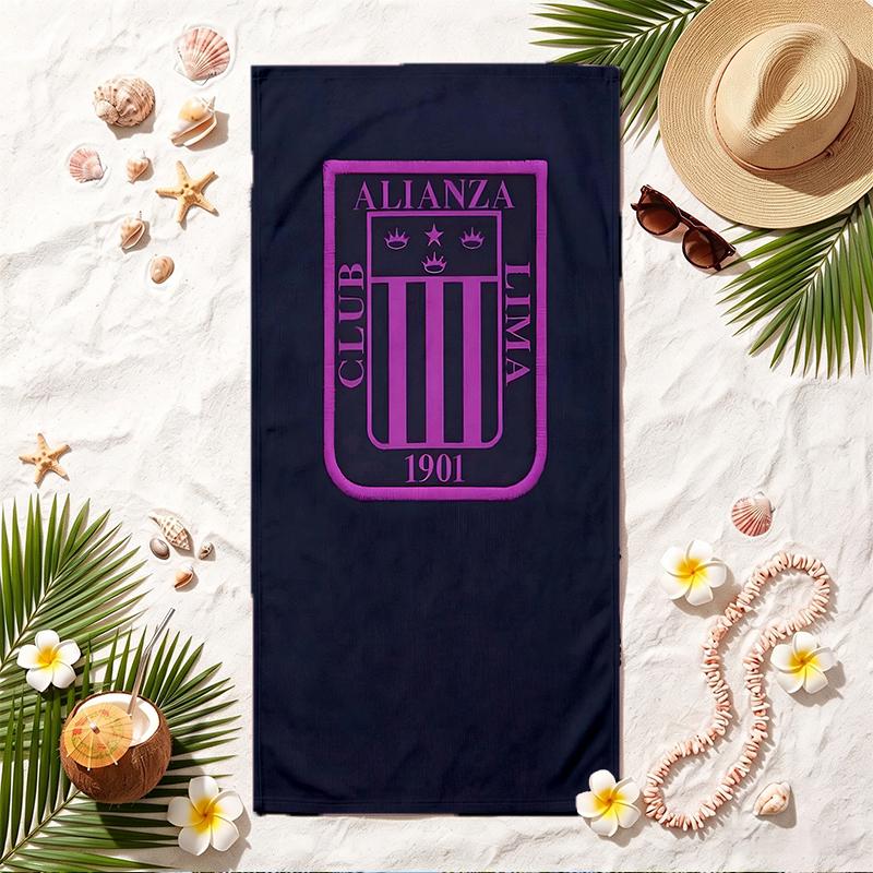 Alianza Lima Soft Beach Towel Stylish Beach Pool Towel for Summer Seaside Vacation Travel