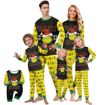 Druck Niedliches Familien-Set Pyjamas, Hauskleidung, Familien-Set Langarm-Oberteil Hosen-Set