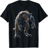 Werewolf Mythical Motif Fantasy Illustration Werewolf T-Shirt(1)