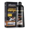 MOKERU 500ml Natural Organic Coconut Black Brown Hair Dye Shampoo 100% Cover Gray Hair Permanent Hair Color Dye Shampoo Women