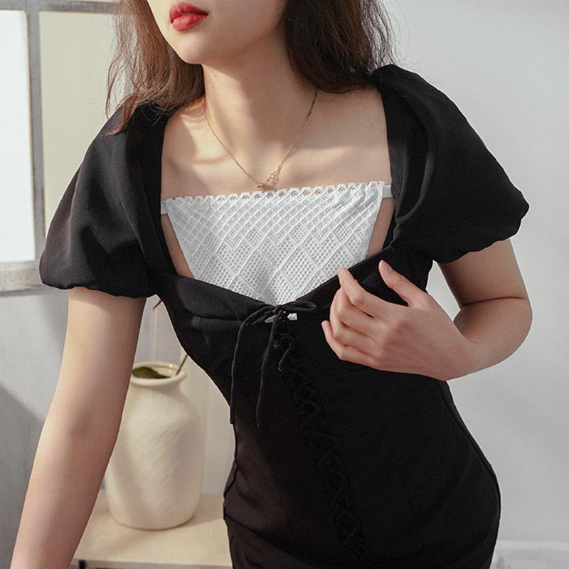 Lace Cleavage Cover Up Women Camisole  Elastic Band Easy Clip-On Camisole Bras Insert Wrapped Chest Protection Covering Tube Top