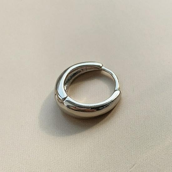 

Сережки-кільця зі срібла 925 проби - Корейський стиль, Нішевий дизайн, Натхненні знаменитостями