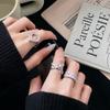 Pink Zircon Series High-End Light Luxury Sweet Cool Wind Opening Ring Niche Design Stacking Love Personalized Ring