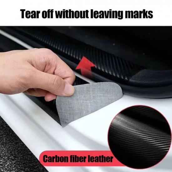 4x Car Accessories Door Plate Sill Scuff Cover Anti Scratch Protective Stickers