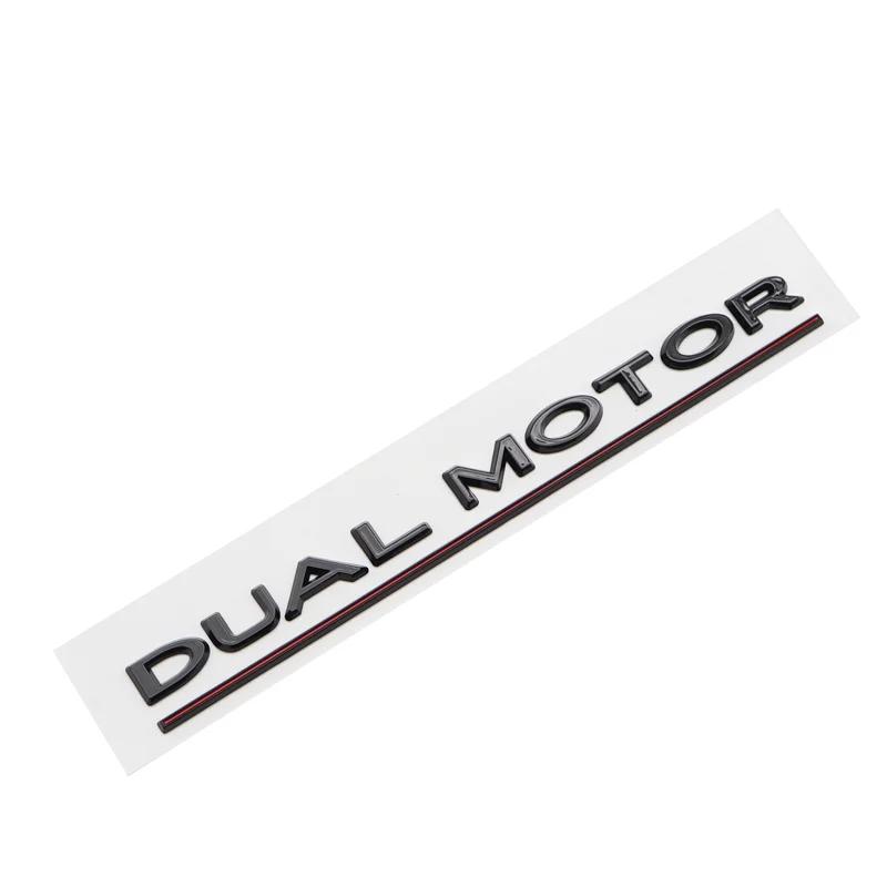Car SpaceX Dual Motor Sticker Fender Side Decal For Tesla Model Y S 3 X Letters Space Logo Rear Emblem Badge Trunk Accessories