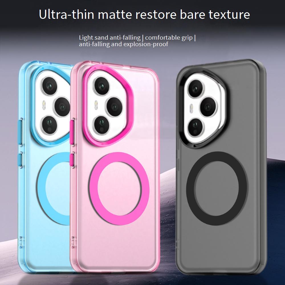 Magsafe Matte Phone Case For Honor 400 400 Pro 400 Lite 300 Protective Case Magnetic Wireless Charging Shockproof Back Cover