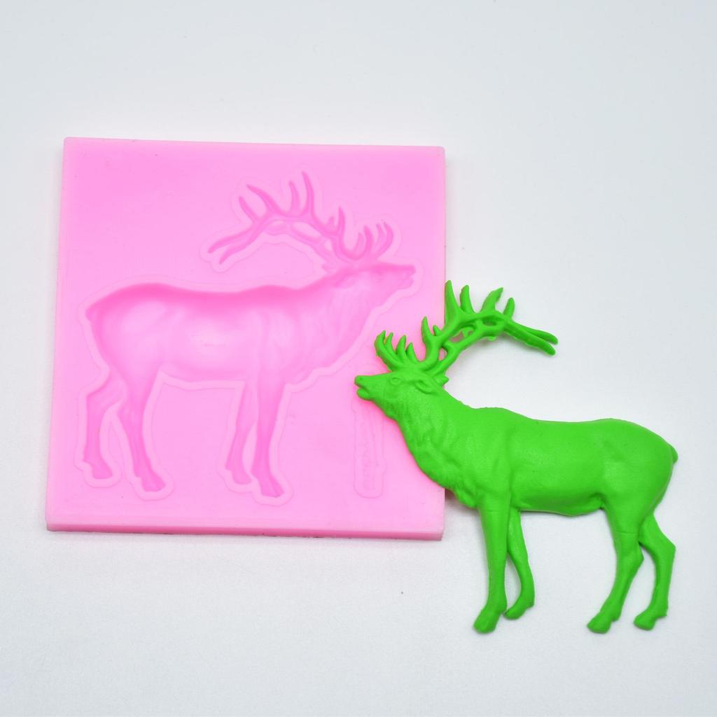 Christmas Reindeer & Snowflake Silicone Mold for Cake Decoration & DIY Baking