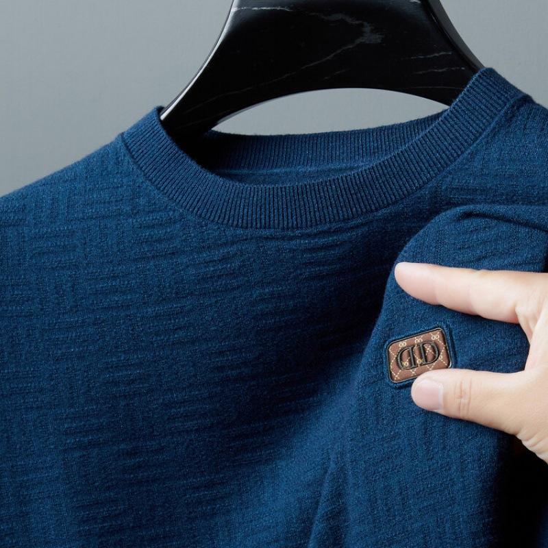 Herbst und Winter Neue männer Rundhals Pullover Dünnen Pullover männer Lange ärmeln Casual Männer Bottom Shirt top