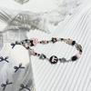 Original Ins Sweet Cool Pink and Ink Color Beaded Hot Girl Phone Chain DIY Lanyard Chain CCD Camera Pendant Hanging Chain