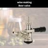 Kegs Couplers Draft Beer Dispensing Head Kegs Tap Dispenser Beer Kegerator Tap Beer Barbs Connectors Stainless Steel Texture