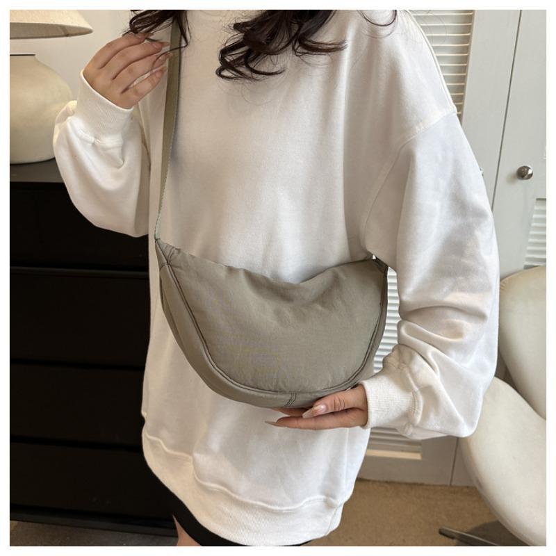Dumpling Bag Women's Bag Oblique Span Bag New Shoulder Bag Simple Bag Nylon Cloth