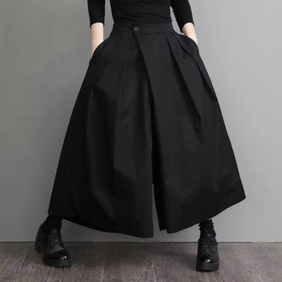 Harajuku Fashion Hakama Pant Men Women Unisex Y2k Streetwear Wide Leg Samurai Trousers Dark Aesthetic Skirt Pants