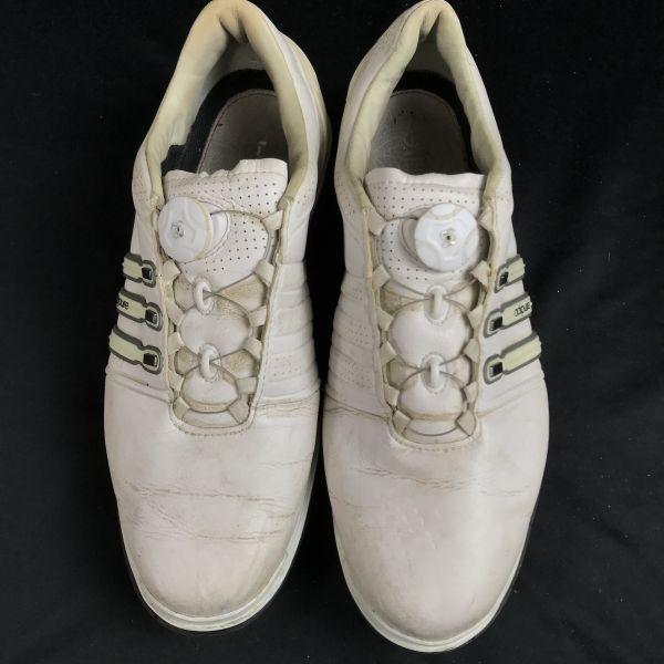 Adidas Pure360 BOA Golf Shoes 9 26.5 white(USED)