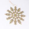 Charmants Ornements Flocon de Neige en Plastique 12 cm Pour Décorations d'Arbre de Noël en Or Rouge Argent Rose et Blanc