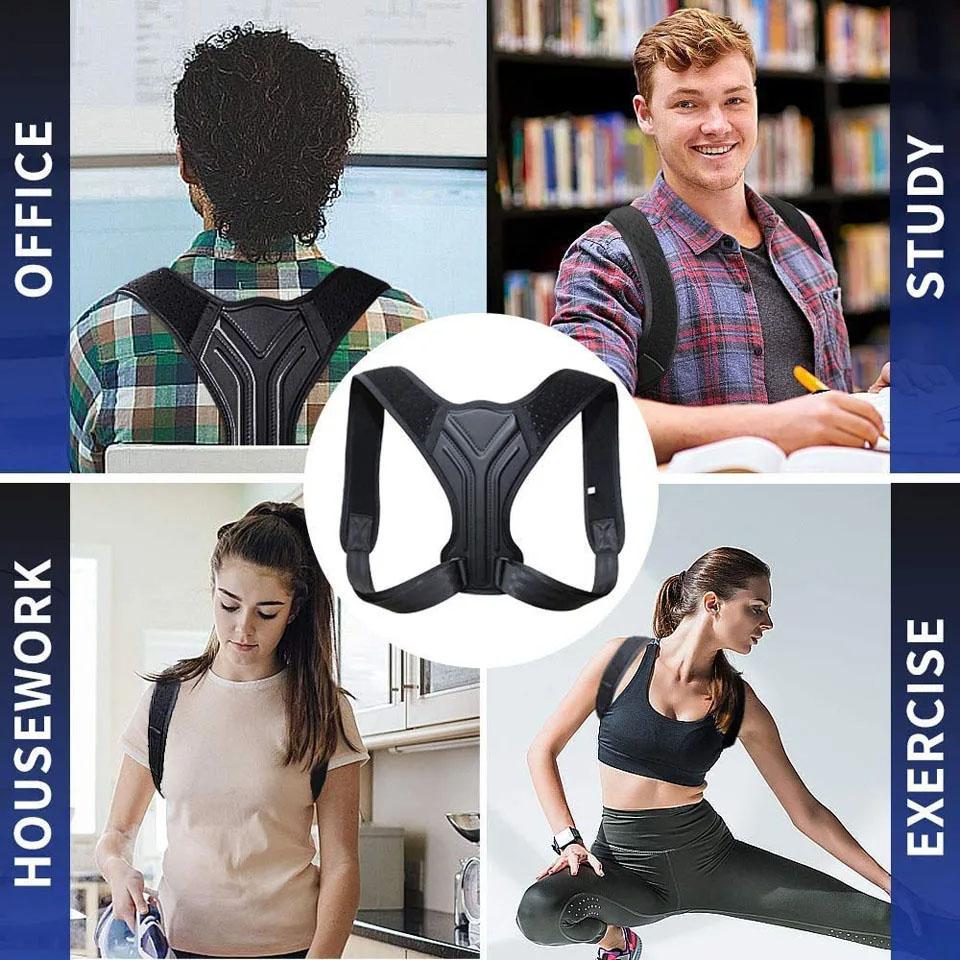 Getinfit Upper Back Brace Straightener Correction Upper Back Shoulder Back Pain Relief Trainer Neck Back Shoulder Pain Relief