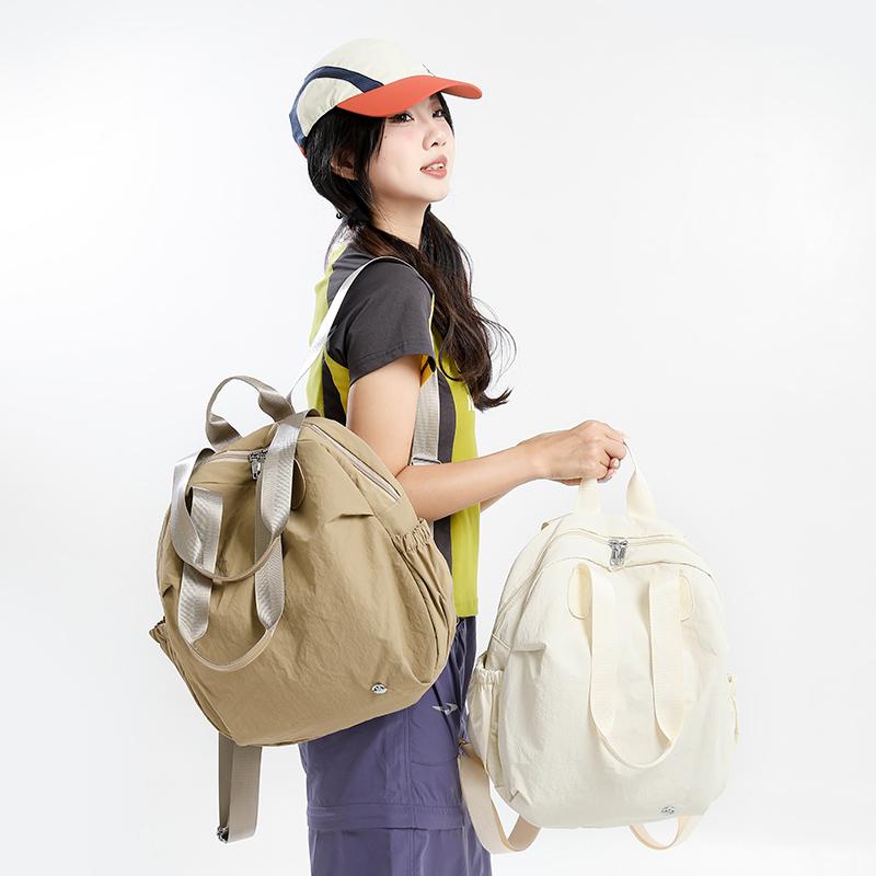 Nylon Backpack Women's Large Capacity Lightweight Schoolbag Student Travel Backpack
