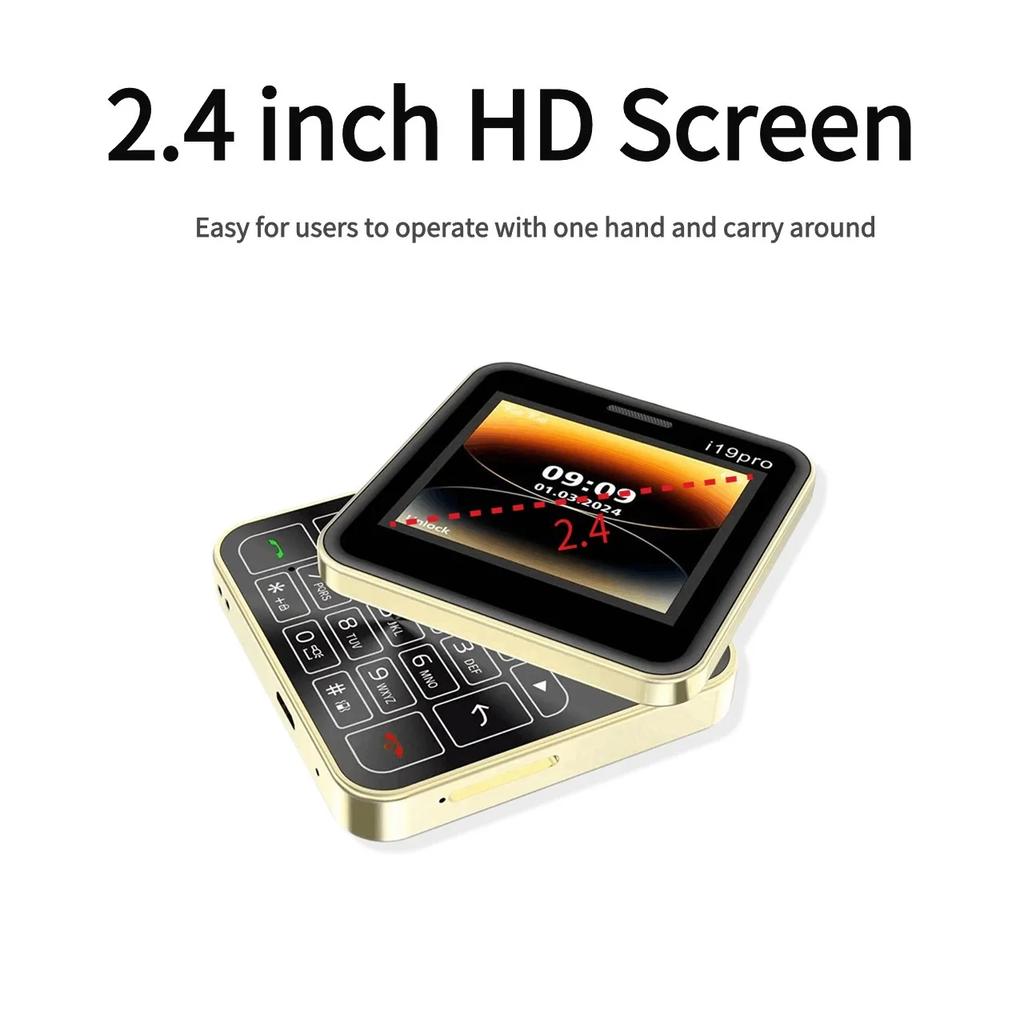 90° Rotating Side Slider Mini Phone, 2.4 “2g GSM DualSim MP3 MP4 Camera Dual Flashlight Wireless FM