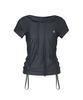 ROCKCAKE Shirring Hoodie Top - Charcoal