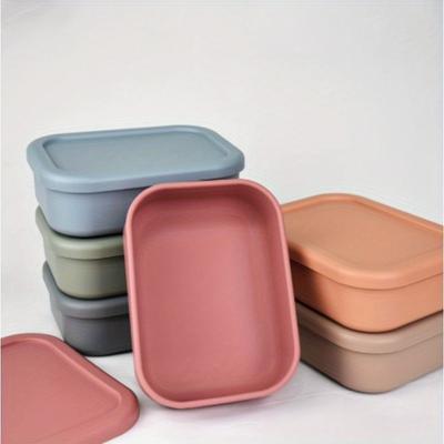 Mikrowellengeeigneter Versiegelter Frischhaltebehälter Quadratisch Picknick Bento Box Küchen-Frischhaltebehälter