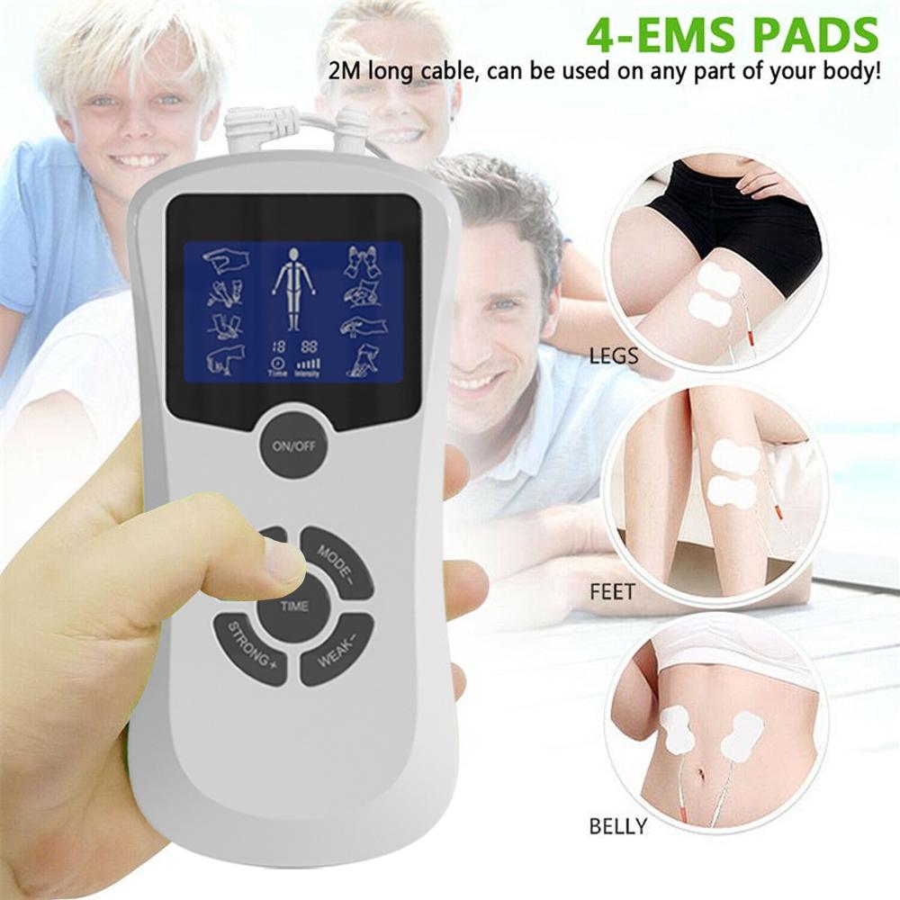 Electric Tens Muscle Stimulator Dual Channel 8 Mode Massager Acupuncture Digital Therapy Health Massage Tools Electrostimulator