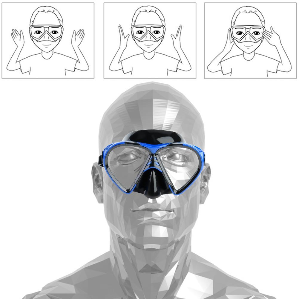 Professional Silicone Men and Women Snorkeling Goggles Scuba Snorkel Swimming Glasses