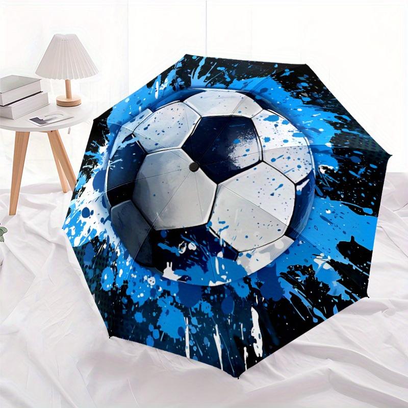 Ombrello Pieghevole Automatico 3 Pieghe Calcio Che Si Apre E Chiude Facilmente, Adatto a Tutte le Stagioni, Perfetto per Viaggi E Uso Quotidiano