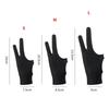 1pcs 1/2 Fingers Drawing Gloves Anti-fouling Anti Accidental Touch Gloves  Screen Board