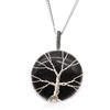Tree of Life Black Onyx Pendant Necklace