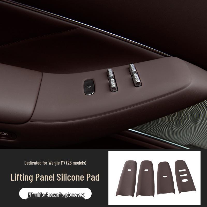 AITO M7 Car Door Button & Window Panel Silicone Protection Pad (Fits 26 Models)