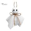 Halloween Branch Hanging Ornaments Ghost Ornament, 4 Inch Small Doll Decoration with Jute Rope, Fabric Yard Decor Farmhouse Rustic Cloth for
