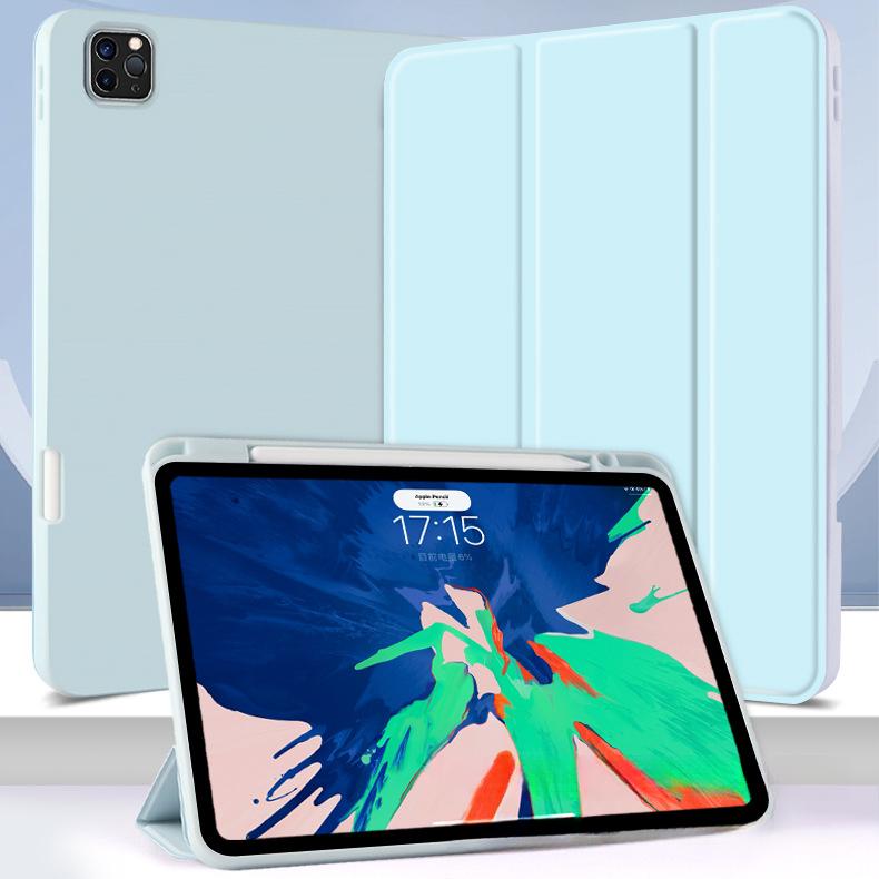 For IPad Protective Case Pro11 With Right Pen Slot, Air5/6 Generation Tablet Leather Case 10.2inch Soft