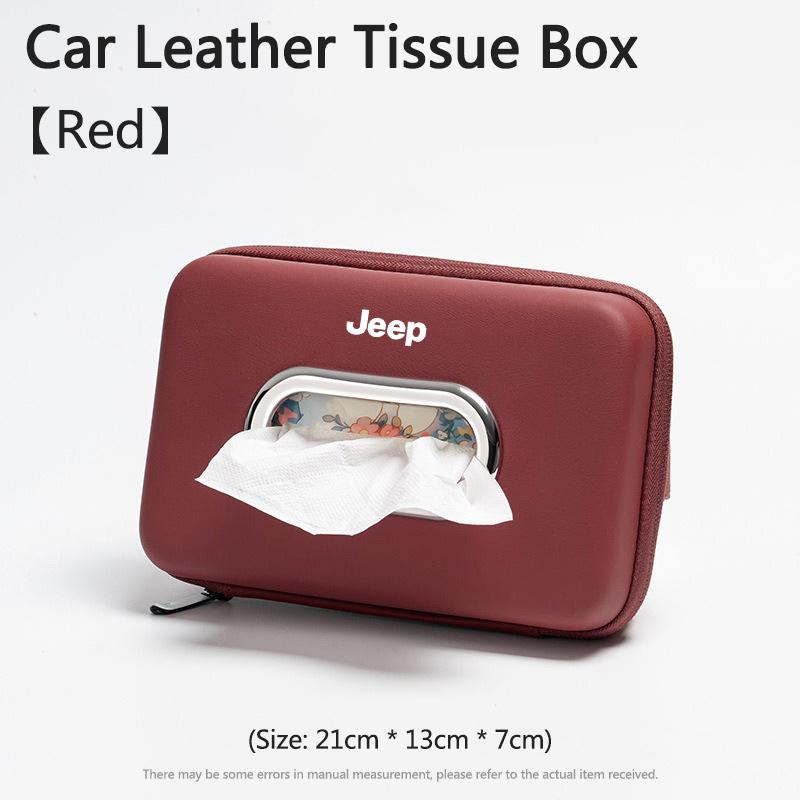 Car Armrest Box Backrest Hanging Multifunctional Tissue Bag For Jeep Renegade Compass Grand Cherokee Wrangler Jk Gladiator