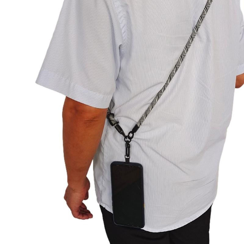 Phone Lanyard Phone Strap Convenient Adjustable Phone Rope Nylon Material Adjustable Phone Hanging Rope for Everyday Use