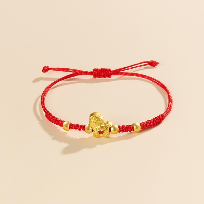 Chinese Style 2026 Horse Year Zodiac Bracelet For Women Men Lucky Hand-Woven Red Rope Bracelet New Year Jewelry Party Gift
