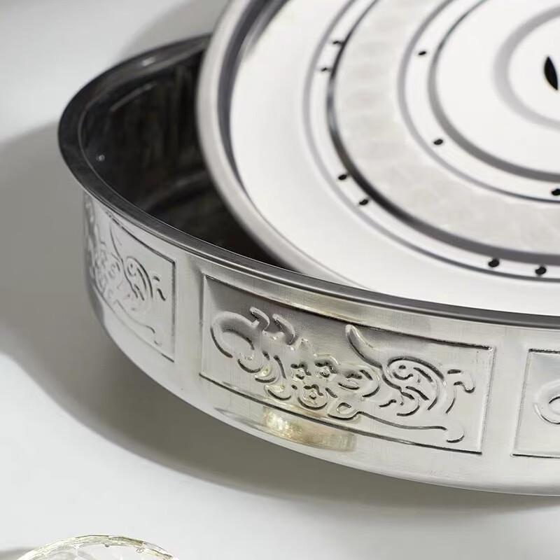 777 Stainless Steel Round Tea Tray