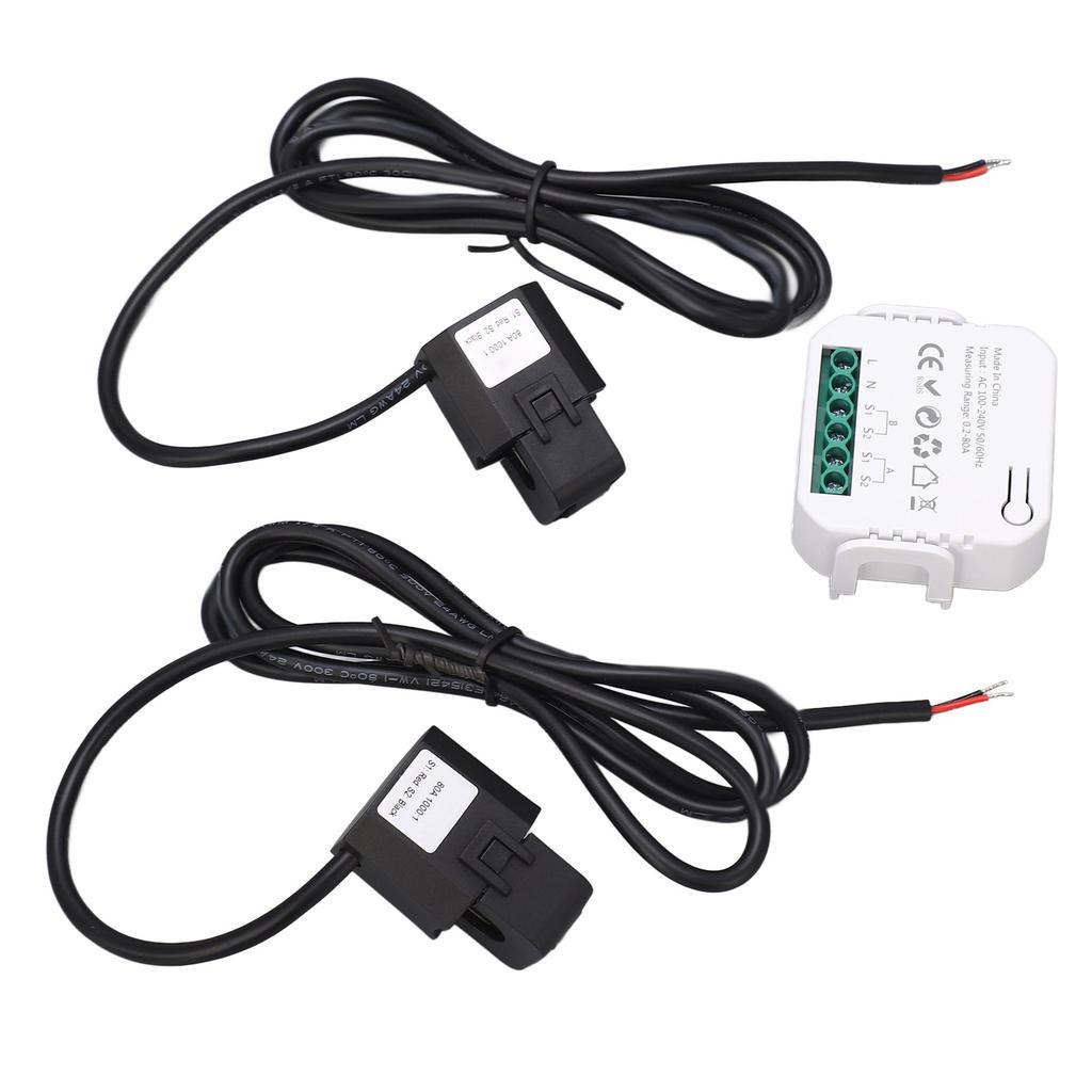 WiFi Smart Energy Monitor Single Phase Clamp Electricity Meter 100?240V AC for Home Appliances