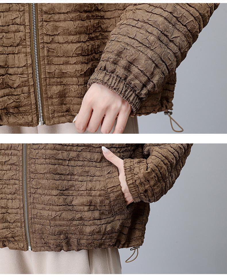 Casual Wrinkle-Texture Jacket