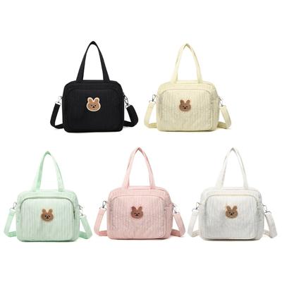 Diaper Bag Handbag Fashionable Mother and Baby Nappy Pouch One Shoulder Crossbody Bag for Bottle, Diaper Storage