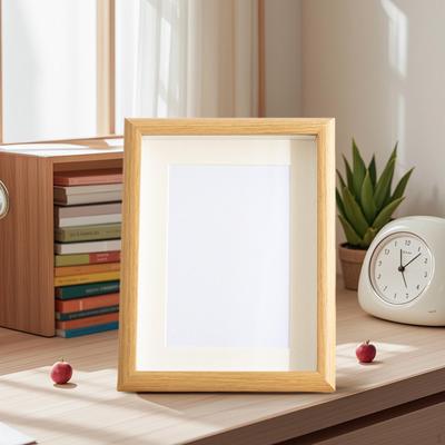 Rám Shadow Box Obdélníkový Displej Ocenění Dekorace na Stěnu Dřevěný Prázdný Kolekce 3cm Hluboký Elegantní