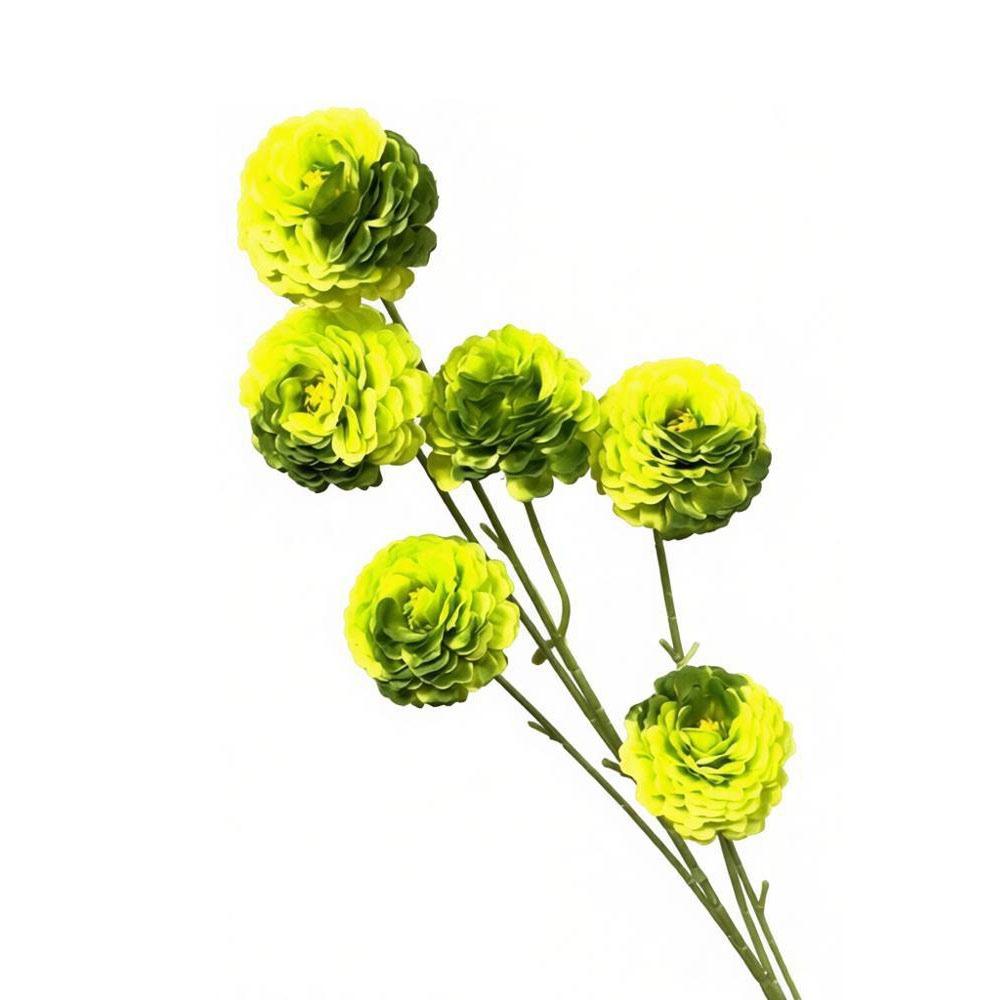 

6 Heads Artificial Peony Flower DIY Flower Silk Simulation Flowers Multicolor Realistic Artificial Flowers зелёный