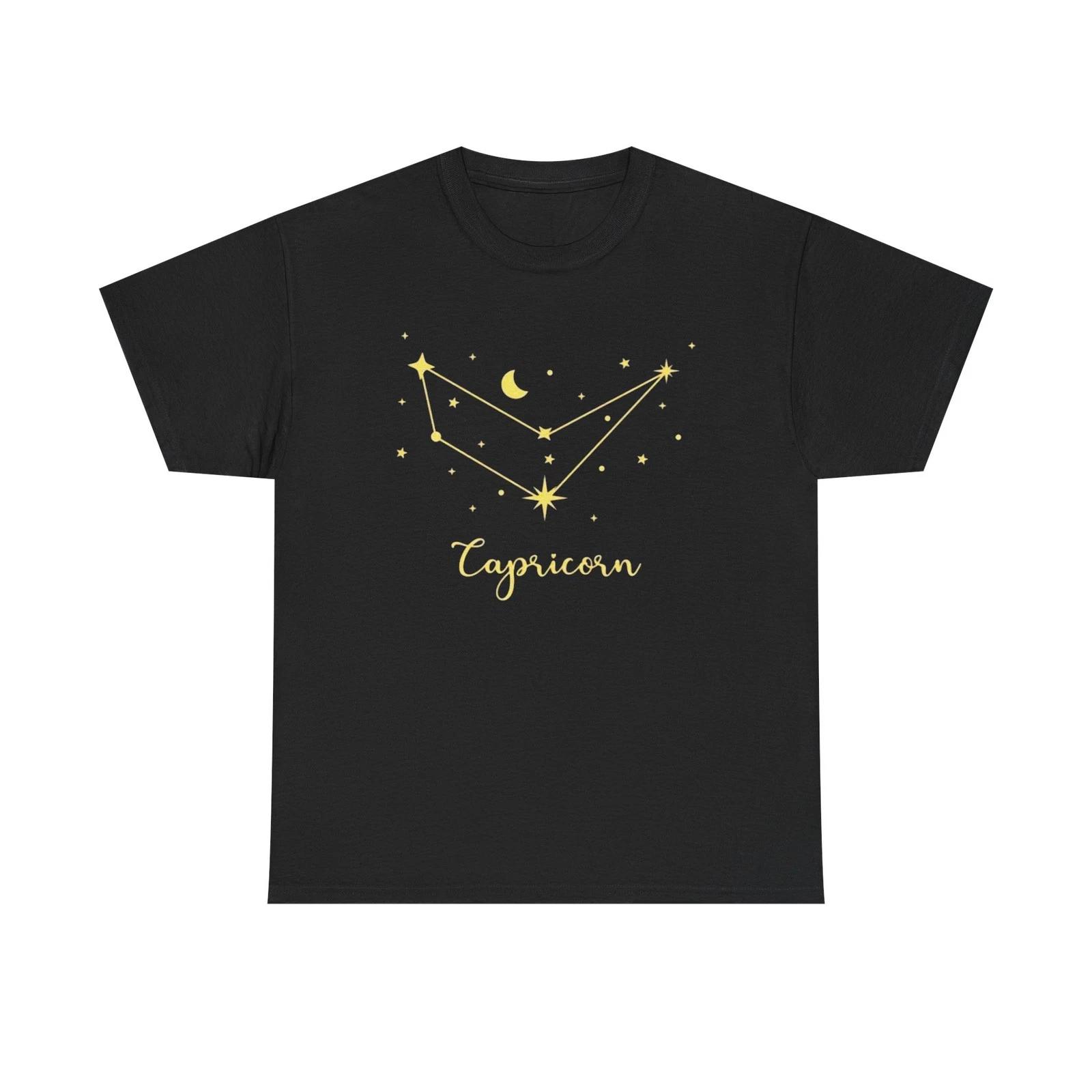 Capricorn Zodiac Constellation Unisex Heavy Cotton Tee 2XL