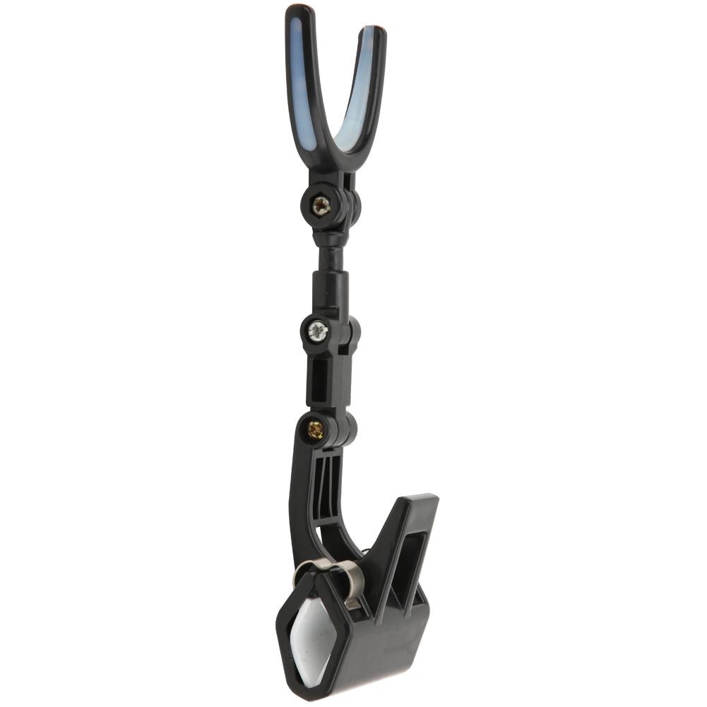 Plastic Portable Luminous Head 360 degrees Rotating Fishing Rod Bracket Holder Back Hanging Stand