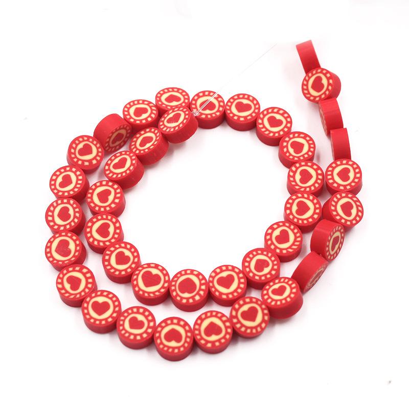 Soft Pottery Beads Beaded Handmade Materials Diy Jewelry Accessories Mobile Phone Chain Bead Separation Mixed Color Soft Pottery Loose Beads