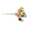 Parrot Chewing Toy Colorful Safe Relieve Anxiety Hanging Parrot Sepak Takraw Toy for Birds Parrots