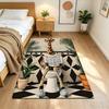 Jungle Giraffe Adventure Non-Slip Home Carpet Design for Office Decor Living Room Bedroom Gift