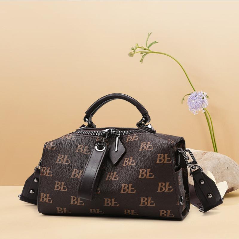 Crossbody bag fashionable retro printed pillow bag large capacity handbag high sense simple shoulder bag women