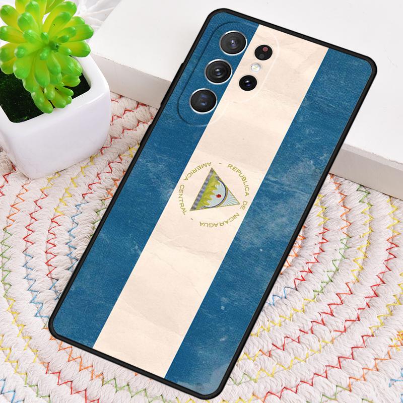 

Nicaragua Flag Silicone Phone Case For Samsung Galaxy note 10 pro S26 S25 S24 S23 S22 S21 Plus S25Ultra Capa Cover Galaxy S22 Ultra 5G