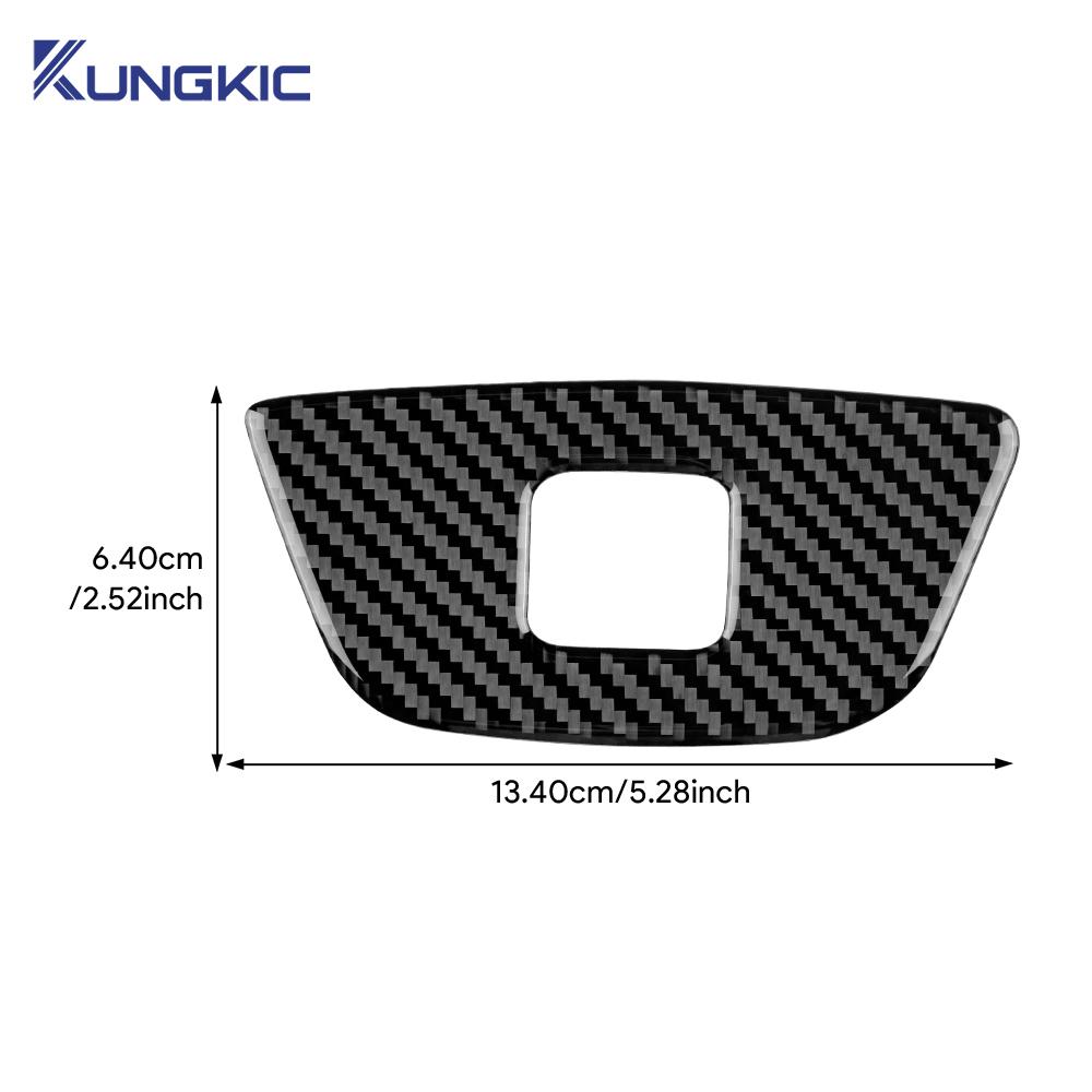 Real Soft Carbon Fiber Sticker For Seat Ibiza 2009 2010 2011 2012 2013 2014 LHD RHD Car Steering Wheel Center Frame Trim Accesso