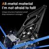 Titanium Metal Alloy Magnetic Phone Case For iPhone 13 14 15 Plus 16 Pro Max 360° Rotation Holder Frameless Protective Cover